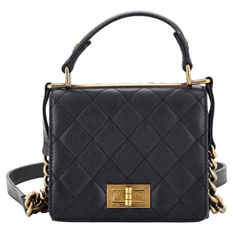 chanel rita top handle|CHANEL Goatskin Quilted Large Rita Top Handle Flap Black .